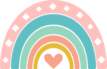 Scandinavian Cute Rainbow.