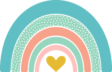 Scandinavian Cute Rainbow.