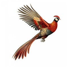 Fototapeta premium A bird in mid-flight created with Generative AI technology