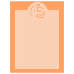 paper clip board note blank
