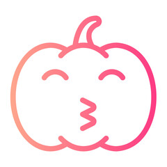 kiss gradient icon