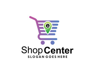Online Shop Logo, Shopping cart logo, Shop Logo vector