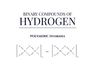 Details Regarding Binary Compounds of Hydrogen - obrazy, fototapety, plakaty