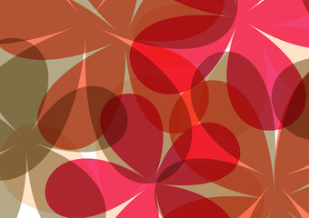 Abstract summer flower floral red minimal plant pattern orange presentation background