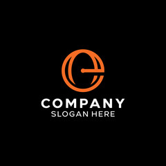 Fototapeta premium Letter E Simple Monogram Logo