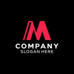Letter M Simple Monogram Logo