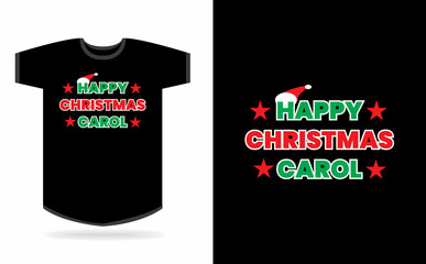 Happy Merry Christmas typography t-shirt design