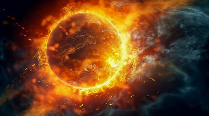 Fototapeta premium Sky View of Solar Brilliance