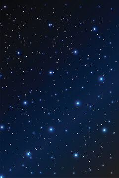 The beautiful shining stars in the night sky