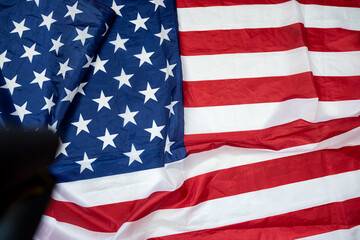  4th of July USA national flag as background