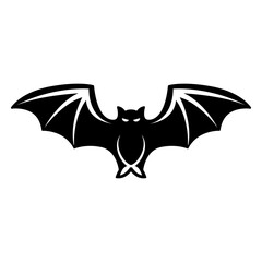 Flying bat icon vector on trendy style for design and print