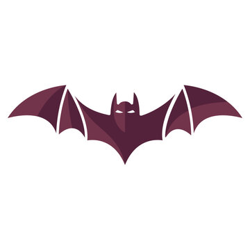 Flying bat icon vector on trendy style for design and print