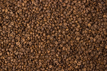 Coffee beans full screen as background
