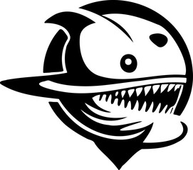 shark cartoon illustration vector