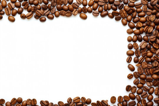 Frame of Coffee beans with free space