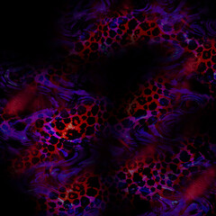 combination of colorful  leopard snake tiger textures textile collage pattern
