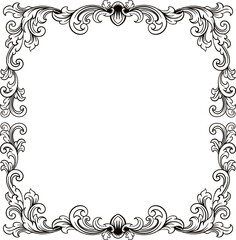 Luxury Frame Ornament Wedding Decoration