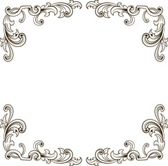 Luxury Frame Ornament Wedding Decoration