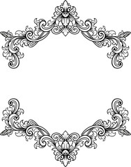Luxury Frame Ornament Wedding Decoration