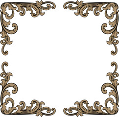 Luxury Frame Ornament Wedding Decoration
