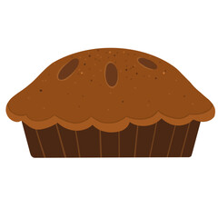 pie, chocolate, cake, muffin