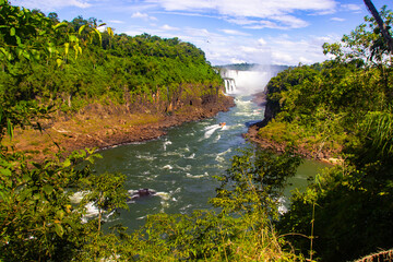 Fototapeta na wymiar Iguazu falls national park park, waterfalls, cataratas Iguazu Argentina