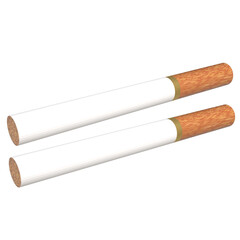 3D realistic Cigarette rendering, smoking design element 