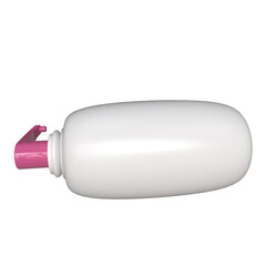 Realistic 3d cosmetic blank pump bottle for mockup and design, liquid container design
