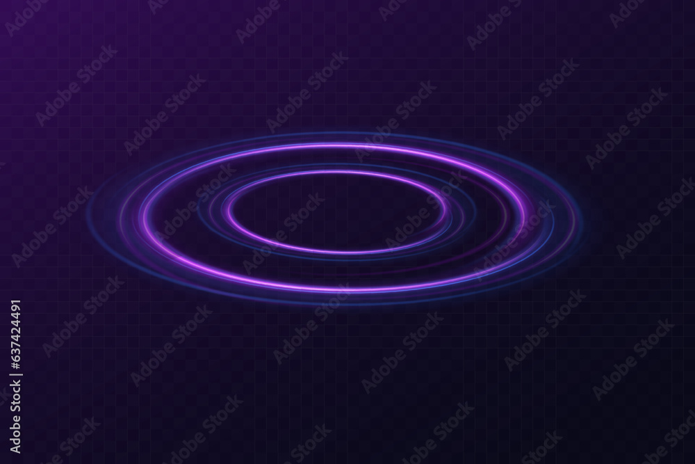 Poster radial color spirals. acceleration speed motion on night road. bright sparkling background. lines in