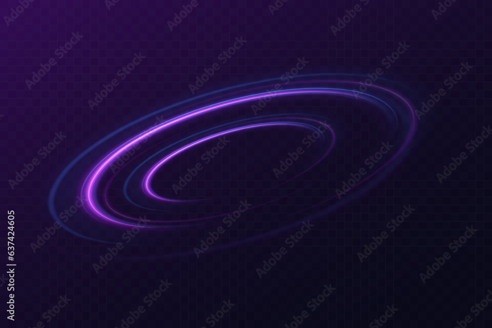Poster radial color spirals. acceleration speed motion on night road. bright sparkling background. lines in