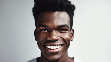 A Portrait of a Male Model with a radiant smile