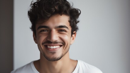 Fototapeta premium A Portrait of a Male Model with a radiant smile
