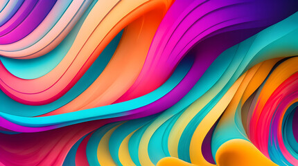 abstract colorful waves wallpaper banner desktop