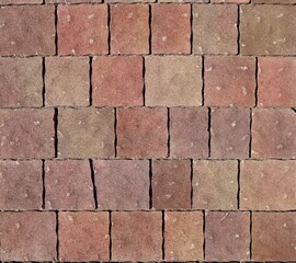 Multicolor concrete tiles for outdoor flooring and sidewalk, with irregular shape. Background and texture.