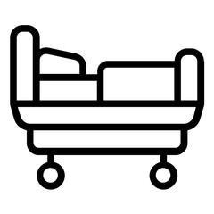 hospital bed icon