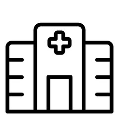 Fototapeta premium hospital icon
