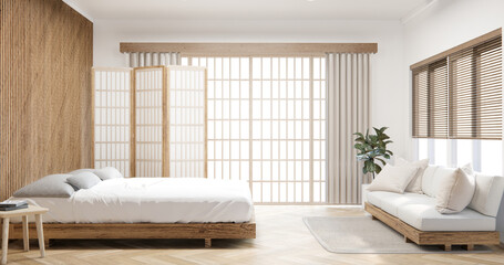 Interior modern bedroom mock up, Designing the most beautiful.