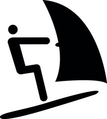 Sailing boards sign. Traffic signs and symbols.