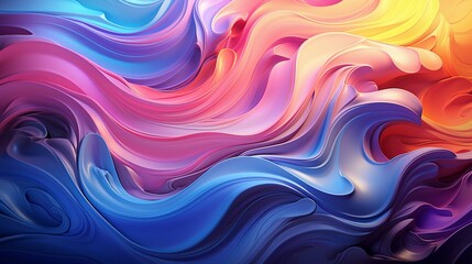 Obraz premium Background with rainbow colours. fluid with iridescent texture. pattern of liquid holography. a rainbow of acid. Maddening turbulence effect..