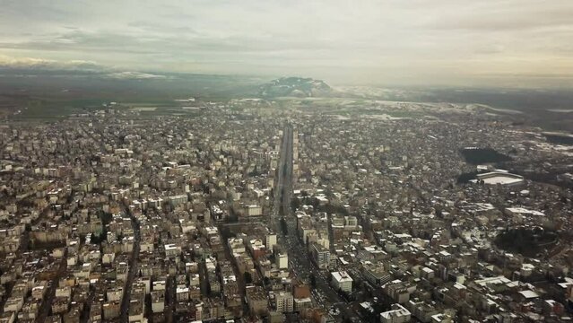 Aerial view of Adıyaman, Turkey before the earthquake