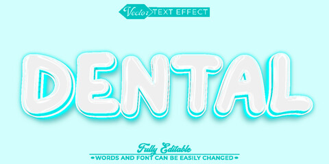 White Dental Editable Text Effect Template