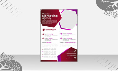 Business Flyer Design 100% Editable File. Smoothly Layer Menten.