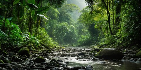 Rain forest in Central America