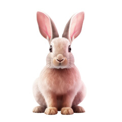 Obraz premium rabbit on a transparant background, PNG, Generative Ai.