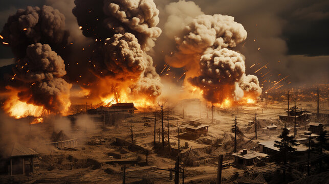 nuclear expolosion in town.Generative Ai