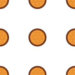 Obraz premium Pattern homemade cookie different taste in pastry biscuit