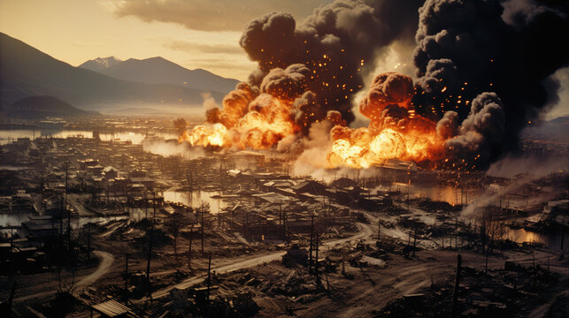 nuclear expolosion in town.Generative Ai