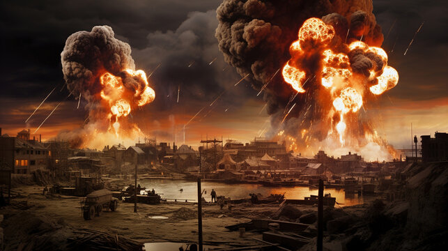 nuclear expolosion in town.Generative Ai