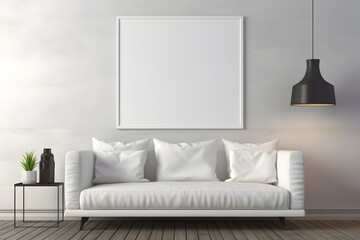 Inviting Frame Mockup Ambiance, generative ai