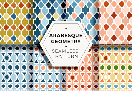 Arabesque Geometry Pattern Set